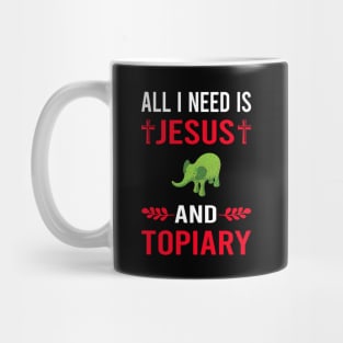 I Need Jesus And Topiary Mug